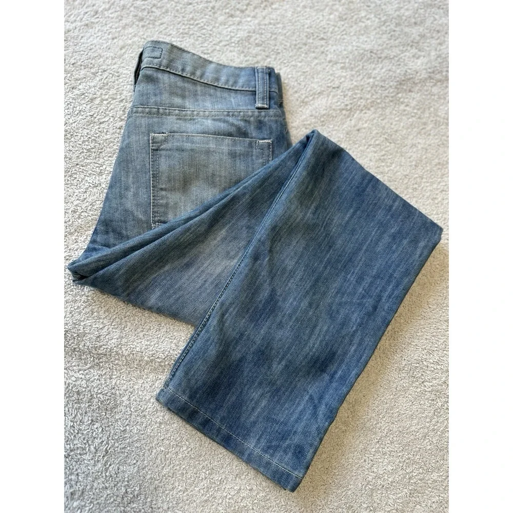 NWT PD&C PAPER DENIM CLOTH FADED BLUE 28X30 SLUB DENIM‎ SLIM STRAIGHT JEANS MENS